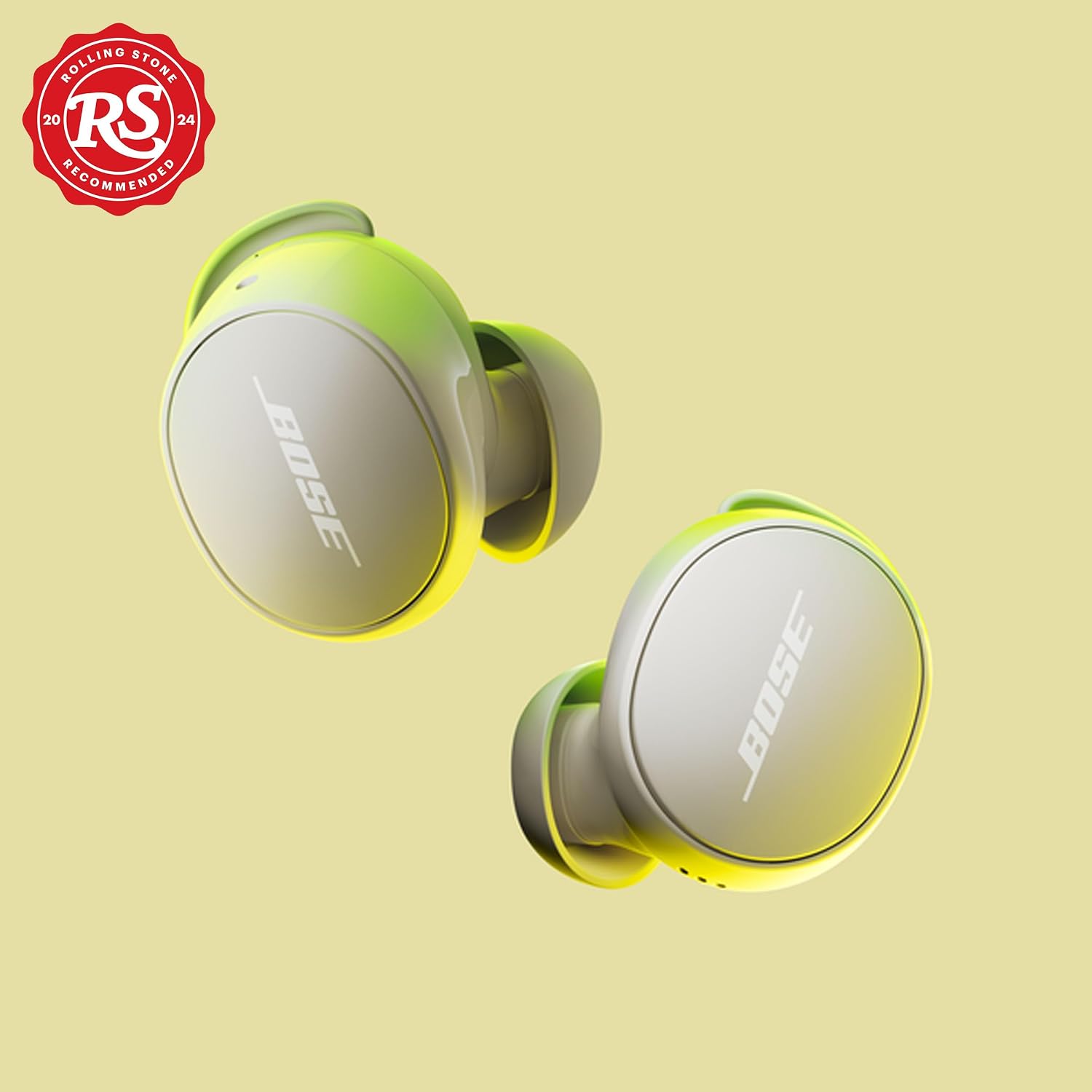 Bose QuietComfort Bluetooth Earbuds, True Wireless Earbuds with Active Noise Cancellation and Mic, Deep Bass, IPX4 Rating, Up to 8.5 Hours of Playtime, White (Renewed)