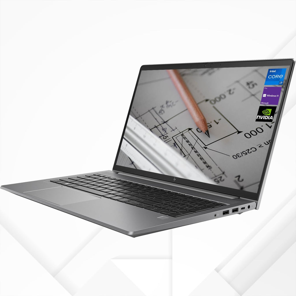HP ZBook Power G9 Business Mobile Workstation Laptop, 15.6' FHD Display, Intel Core i7-12700H, NVIDIA RTX A1000, 16GB DDR5 RAM, 1TB PCIe SSD, HDMI, Webcam, Wi-Fi 6, Windows 11 Pro, Grey