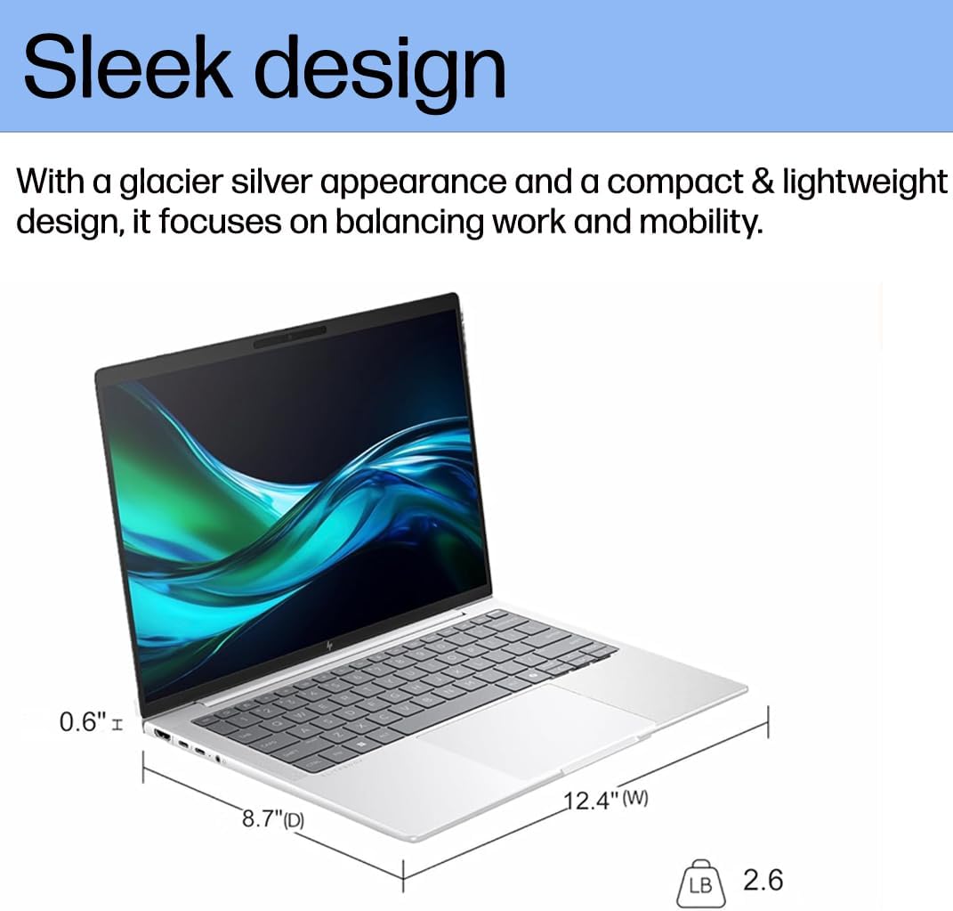 HP EliteBook 1040 G11 Business AI PC Laptop (14' FHD+ Touchscreen, Intel 16-Core Ultra 7 165H (> i7-1370P), 32GB DDR5, 1TB SSD), 2x Thunderbolt 4, Backlit, Fingerprint, 5MP IR Webcam, Win 11 Pro