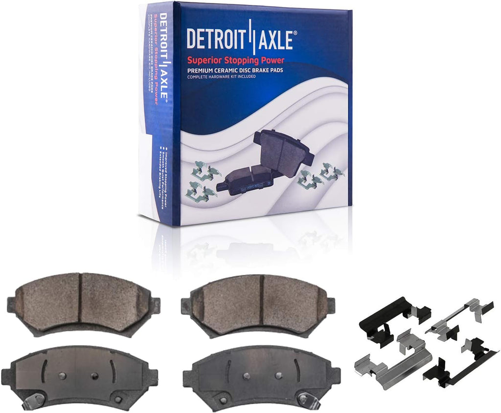 Detroit Axle - Brake Kit for 2000-2005 Chevrolet Impala 2000-2004 Monte Carlo, Front and Rear Disc Brake Rotors Ceramic Brake Pads Brake Calipers Replacement: 11.92 inch Front and 10.95 inch Rear