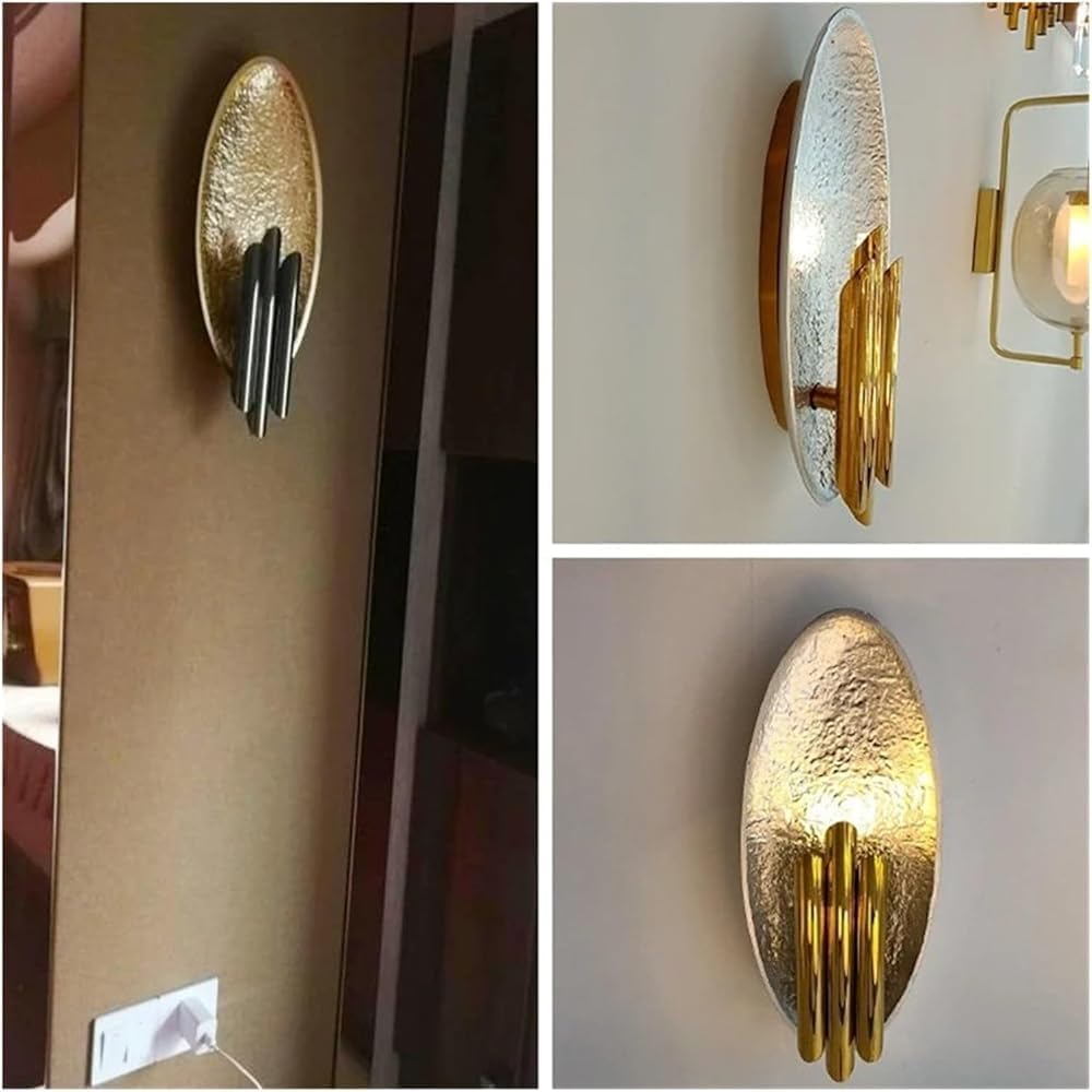 Gold Silver Body Wall Lamp Living Room Indoor Lighting Bedroom Bedside Lamps Aisle Wall Light Fixture Chandelier(Gold)