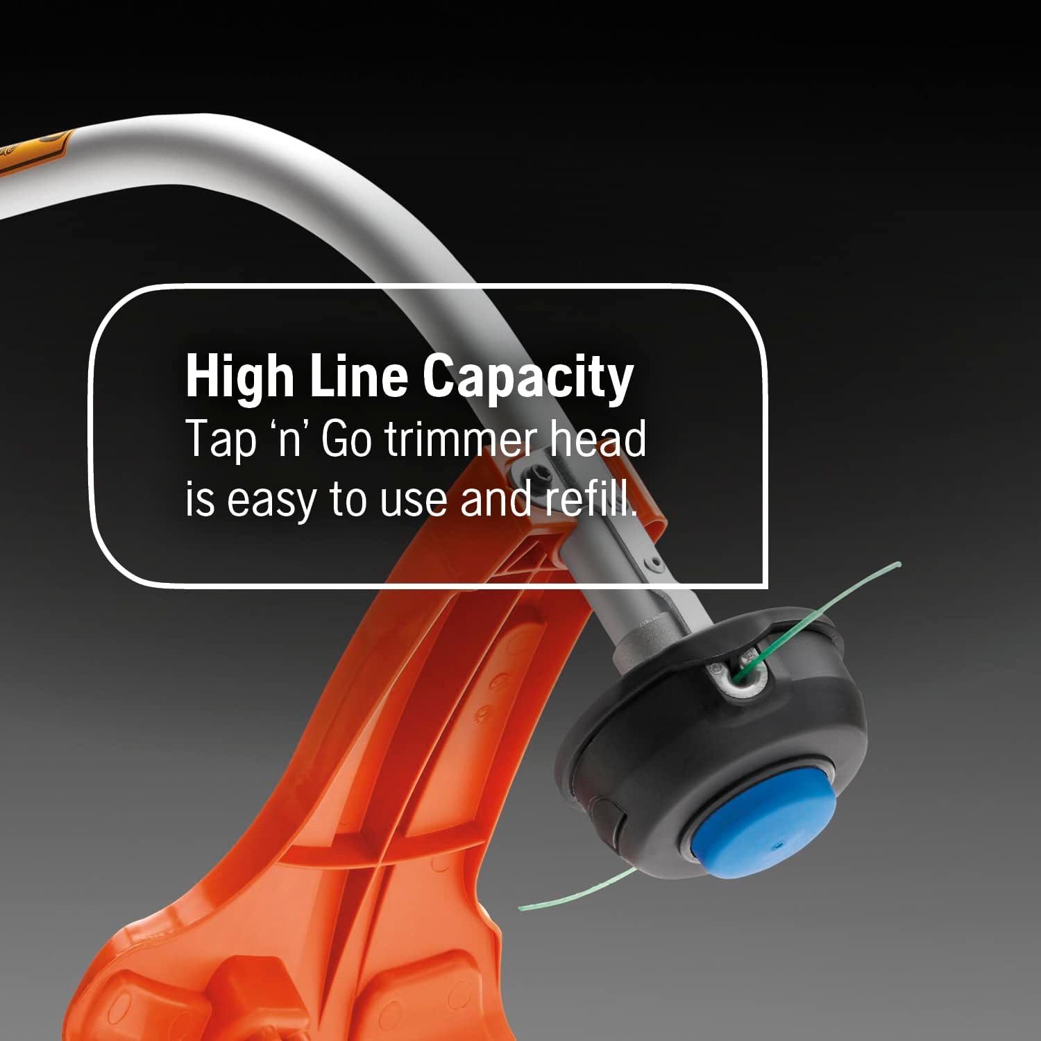 Husqvarna 122C Gas String Trimmer, 22-cc 2-Cycle, 17-inch Curved Shaft Gas String Trimmer with Tap N' Go Trimmer Head, 966712703