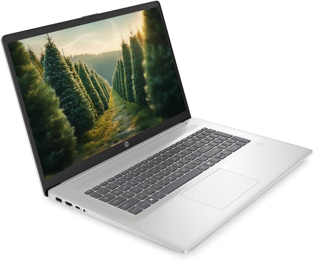 HP Touchscreen Laptop, 17.3' Business Laptop Computer, Windows 11, 32GB RAM 1TB SSD, Intel Core Ultra 7 255U, HD+ Display, Fingerprint Reader, Backlit Keyboard, SageNova Earphones, Silver