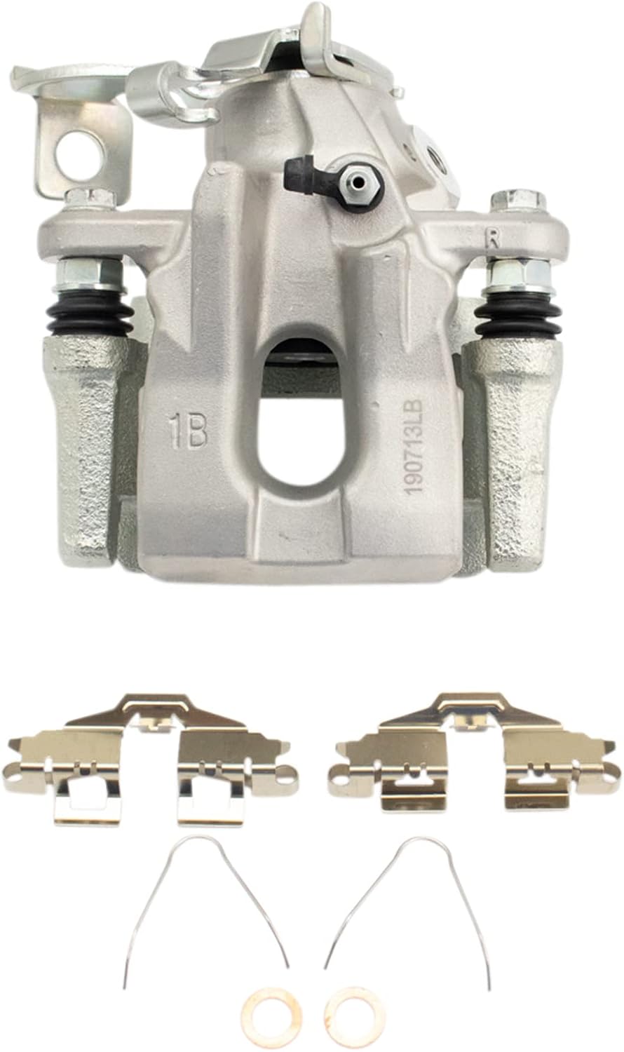 TRQ Rear Brake Pad and Rotor Set Ceramic Rotors Calipers Compatible with 2008-2015 Scion xB