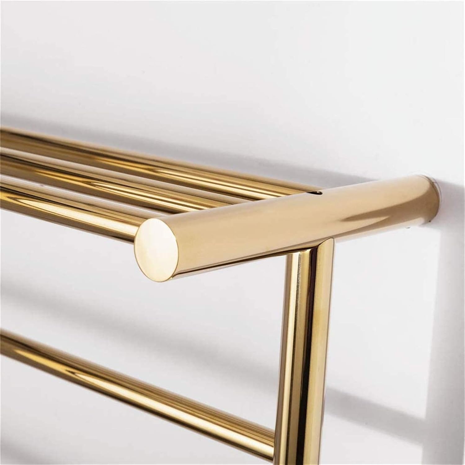 Heated Towel Rail Bathroom Wall Heater Towel Warmer, Wall Mounted Towel Bar, Gold Towel Warmer Creative Modern Stainless Steel, 480X 610X 230Mm,Open Wire,Open Wire