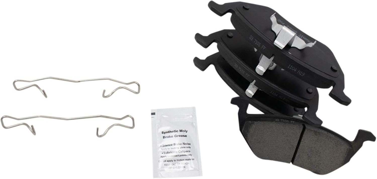 TRQ Rear Brake Pad and Rotor Set Ceramic Solid Rotors Calipers Compatible with 2005-2008 Ford Escape Mazda Tribute Mercury Mariner
