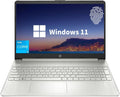 HP Essential Laptop, 15.6' FHD Display, Intel Core i3-1215U, 16GB RAM, 1TB PCIe SSD, Fingerprint Reader, Webcam, Type-C, HDMI, SD Card Reader, Wi-Fi, Windows 11 Home, Silver