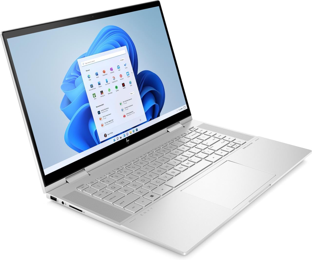 HP Envy x360 2-in-1 Laptop 2022 15.6' FHD 1920 x 1080 Display Touchscrenn, Intel Core i7-1260P, 12-core, Intel Iris Xe Graphics, 32GB DDR4, 2TB SSD, Backlit KB, Thunderbolt 4, FP, Windows 11 Pro
