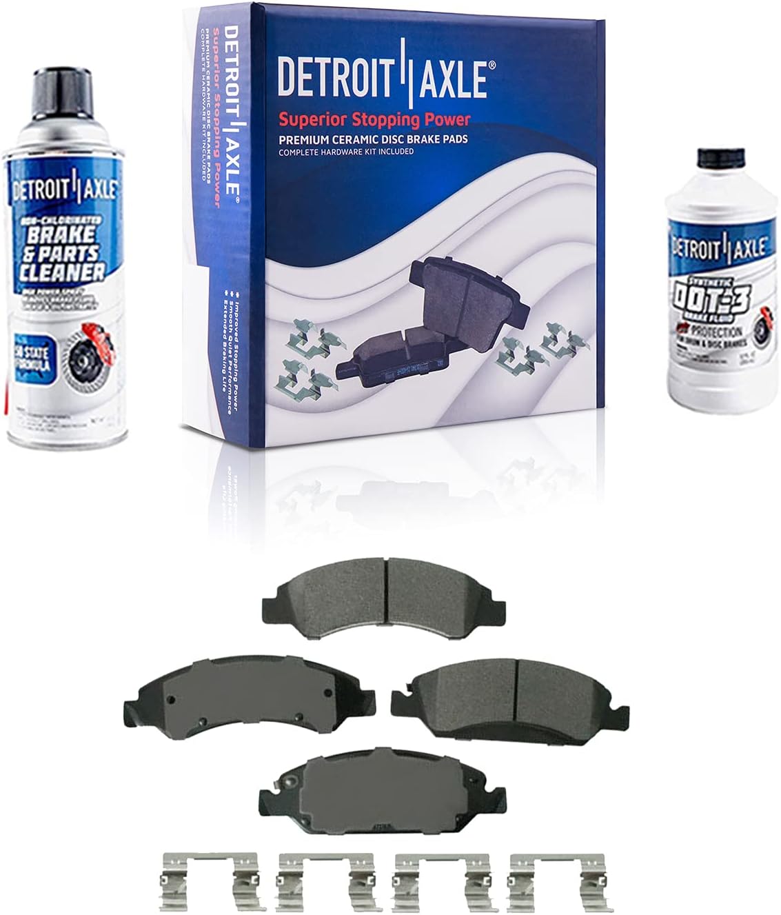 Detroit Axle - Front Brake Kit for Chevy GMC Silverado Express Suburban Sierra Savana Yukon XL1500 Tahoe Avalanche, Cadillac Escalade ESV EXT XTS, Brake Calipers Brake Rotors Brake Pads: 12.99' inch