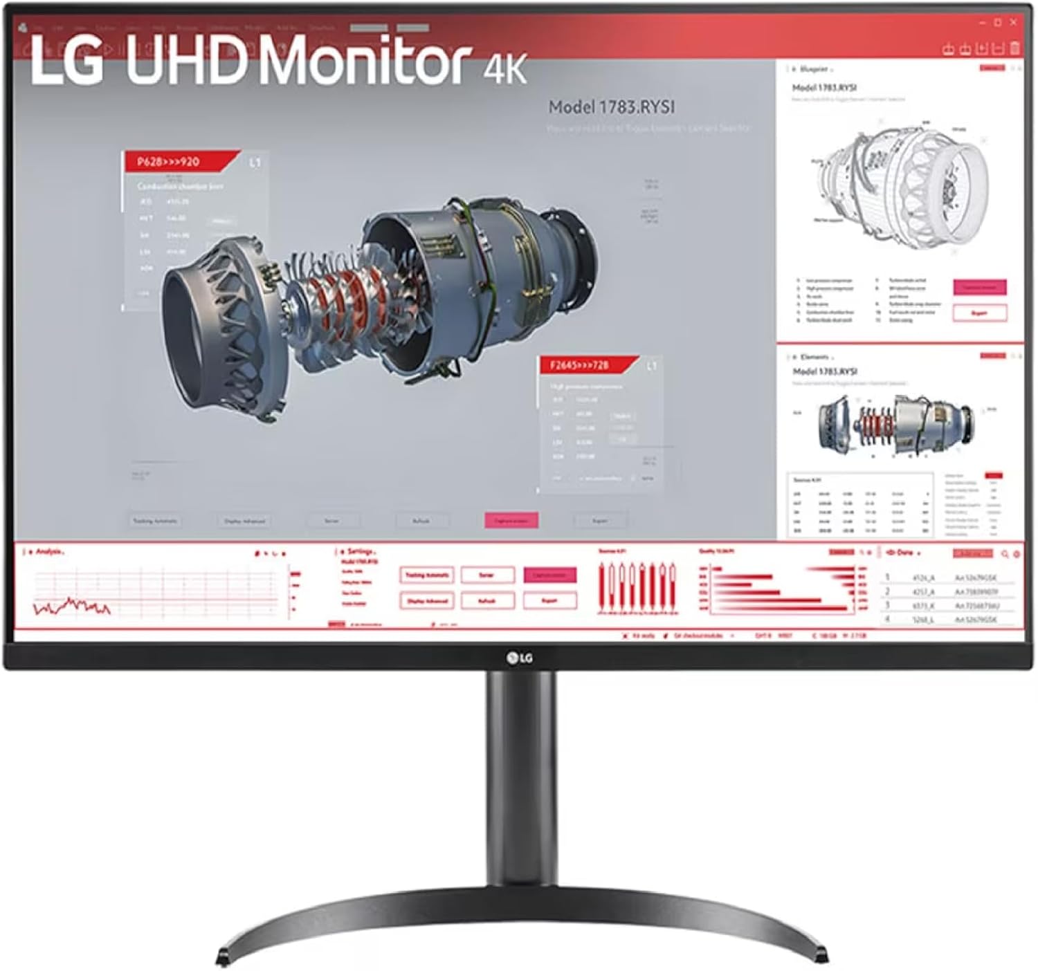 LG 32IN 3840X2160 LCD UHD 4K MNTR HDMI Display Port USB-C SPKR