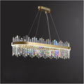 LED Postmodern Gold Silver Crystal Designer Hanging Lamps Lustre Chandelier Lighting Suspension Luminaire Lampen for Foyer,Dining Light Fixtures