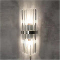 Crystal Wall Lamp Luxurious d Silver for Living Room Bedroom Decor Luminaire Bedside Wall Light Bathroom Fixtures,Energy Conservation Wall Light