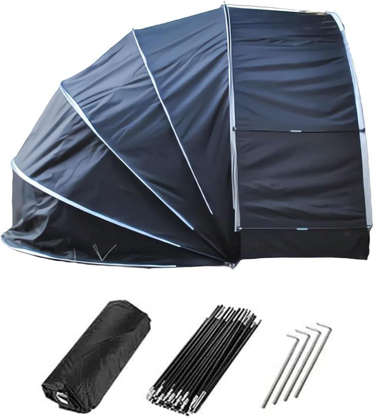 Bike Cover Bike Storage Hanging 2 in 1 Outside Storage Sheds for Patio Furniture, Bicycle, Motorcycle Lawn Mower Shed Bike Storage,Green(Black)