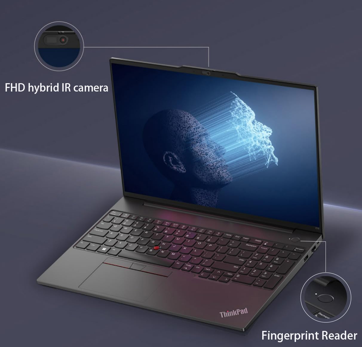 Lenovo ThinkPad E16 Business Laptop (16' FHD+ Display, AMD Ryzen 7 7730U (> Intel i7-1255U), 16GB RAM, 512GB SSD) Fingerprint, Backlit, FHD Webcam, Wi-Fi, Ethernet, Win 11 Pro w/ AI Copilot, Black