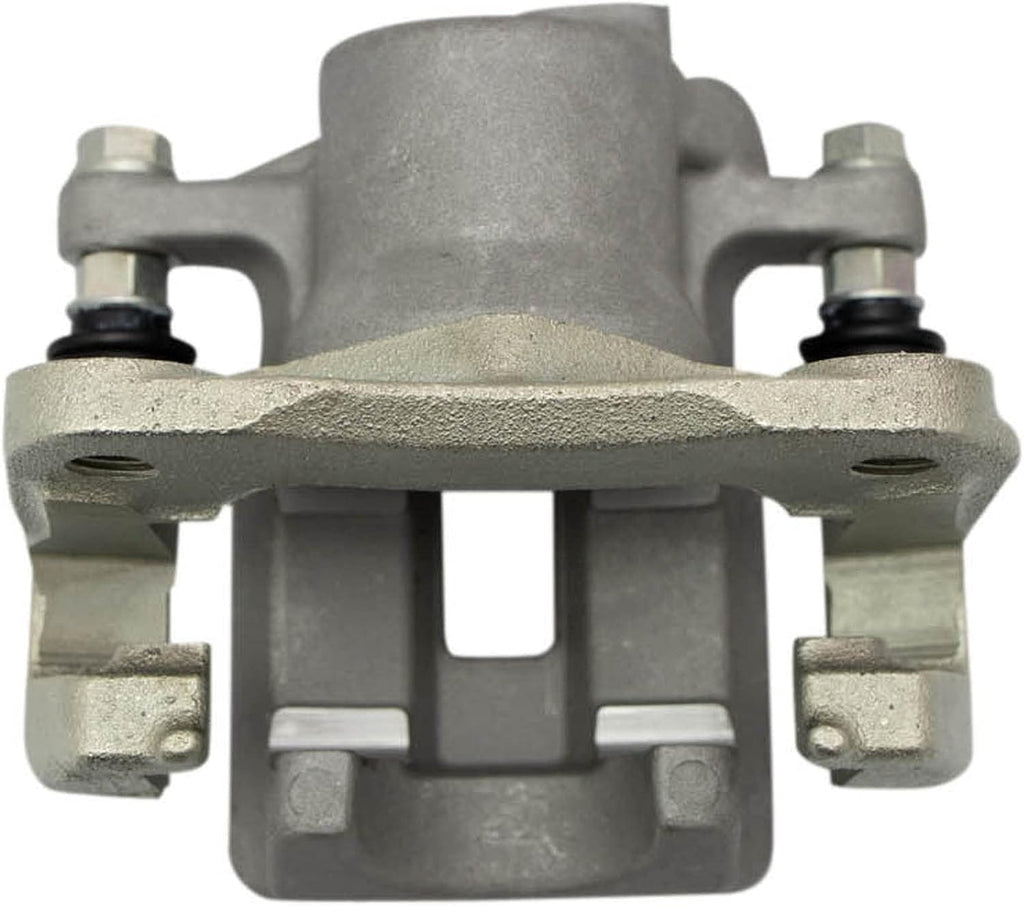 TRQ Rear Brake Pad and Rotor Set Ceramic Solid Rotors Calipers Compatible with 2006-2011 Toyota RAV4