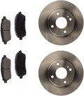 Front Brake Kit fits Ford Fiesta 1.6L 2011 2012 2013 2014 2015 2016 2017 2018 2019, fits Fiesta 1.0L 2014 2015 2016 2017, Ceramic Brake Pads and Rotors Kit Replace 3-PC Set