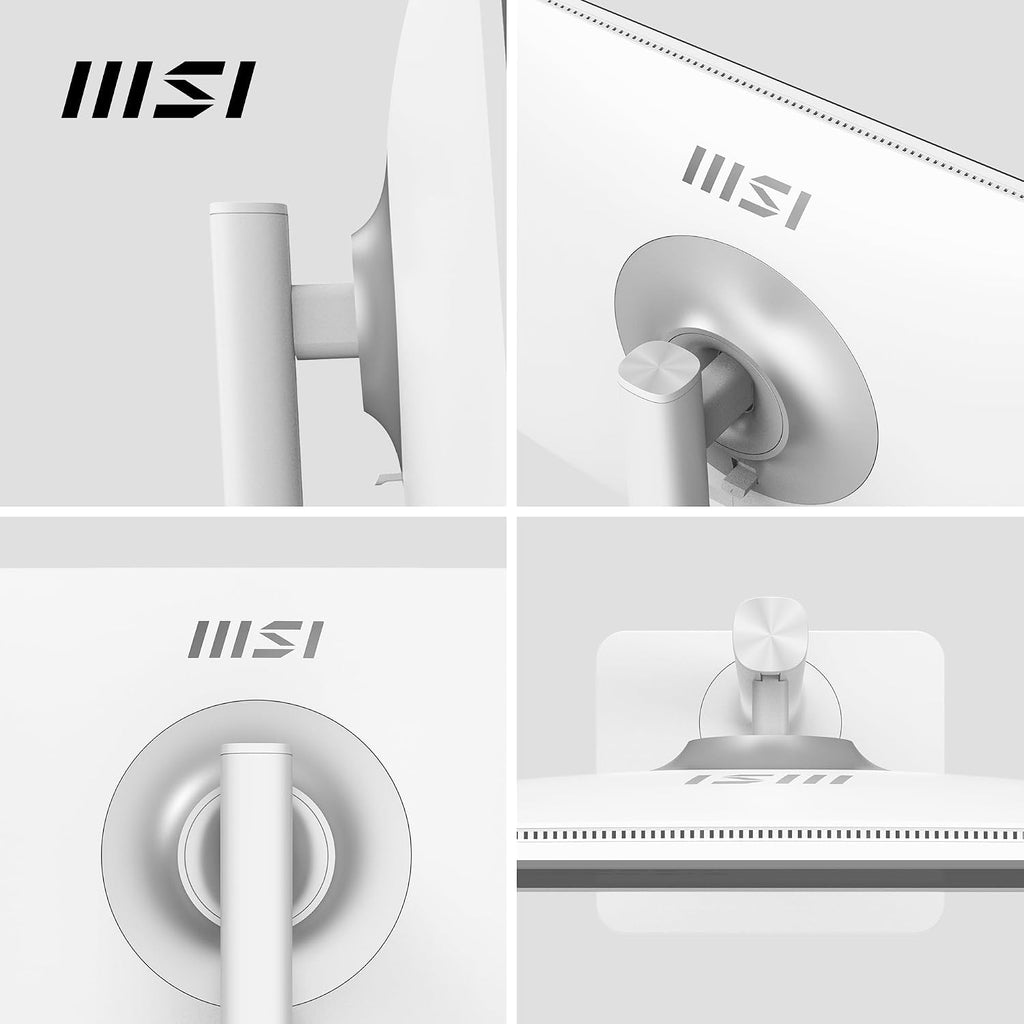 msi Modern MD2412PW 24-inch IPS 1920 x 1080 (FHD) Computer Monitor, 100Hz, Adaptive-Synch, HDR Ready, HDMI, USBC 15W Power Delivery, Speaker, VESA Mountable, Height Adjustable, 1ms, White