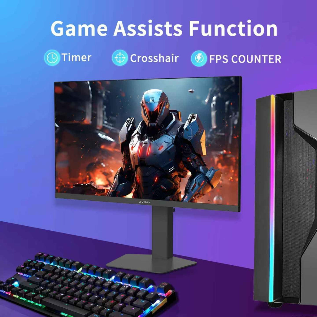 AVMAX 24.5 Inch Gaming Monitor 320Hz/300Hz/240Hz,FHD1920X1080 Fast IPS,Adaptive FreeSync,90% DCI-P3,HDR400 Support,ErgoStand 2XDP1.4&2XHDMI2.0,M253B