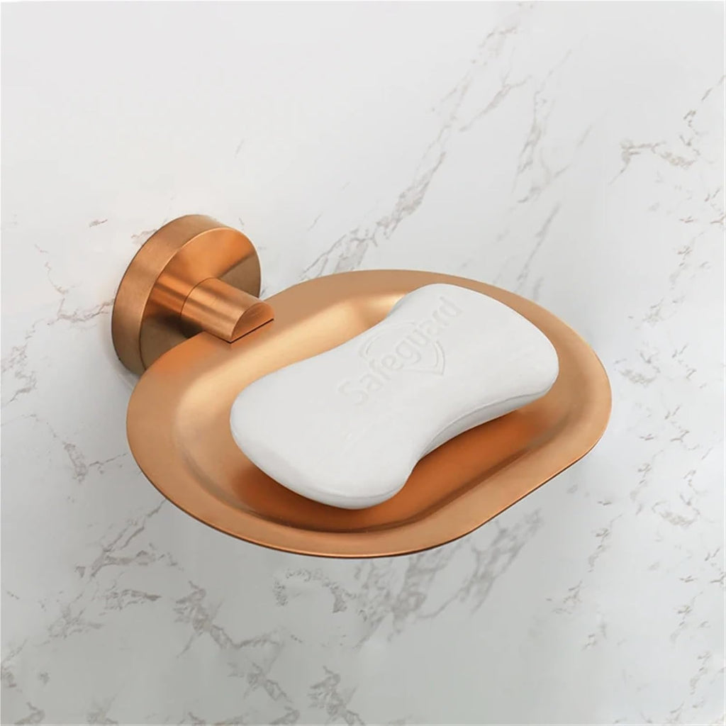 Brushed Rose Gold Bathroom Accessories Toilet Paper Holder Towel Rail Rack Bar Hooks Toothbrush Holder Stainless Steel(Double bar)