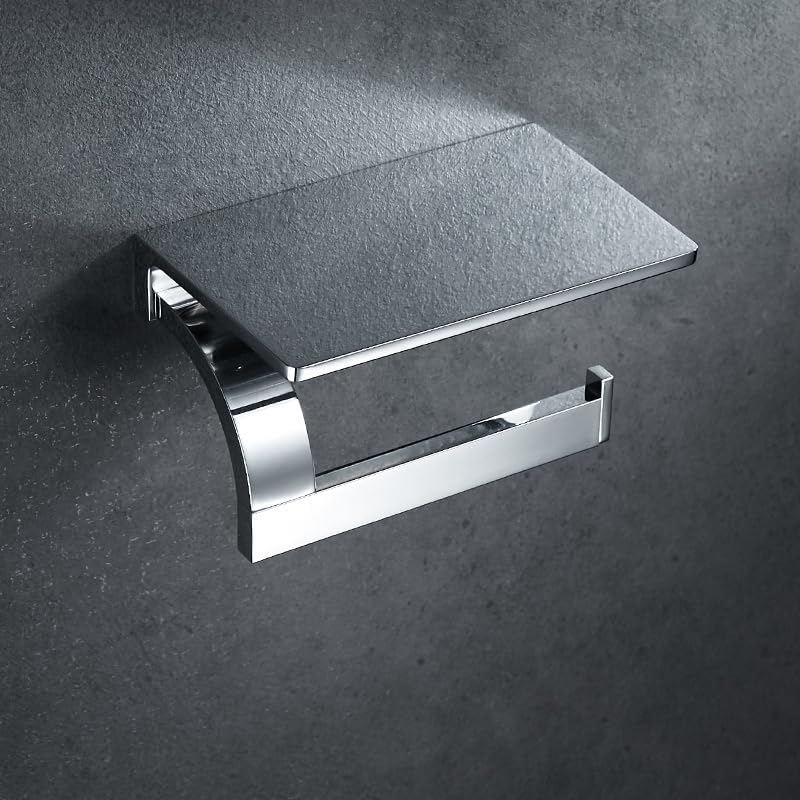 Paper Towel Hook Bathroom roll Paper Holder Paper Towel Hook Holder Toilet Paper Towel Holder, Double Black Paper Holder
