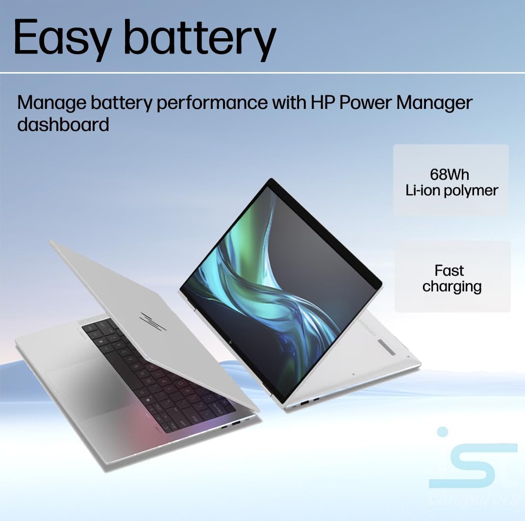 HP EliteBook x360 1040 G11 14' 2-in-1 Touchscreen Laptop (Intel Ultra 7 155H, 32GB RAM, 2TB SSD, 2.8K QHD OLED) Business AI PC, Elite X Flip G1i, Backlit, FP, IR Webcam, Rechargeable Pen, Win 11 Pro
