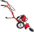 Gas Lawn Mower, Two-Stroke Walk-Behind Push Lawn Mower Gas Powered Irrigation Mower Single Cylinder Gasoline Engine Grass Trimmer (US Stock)