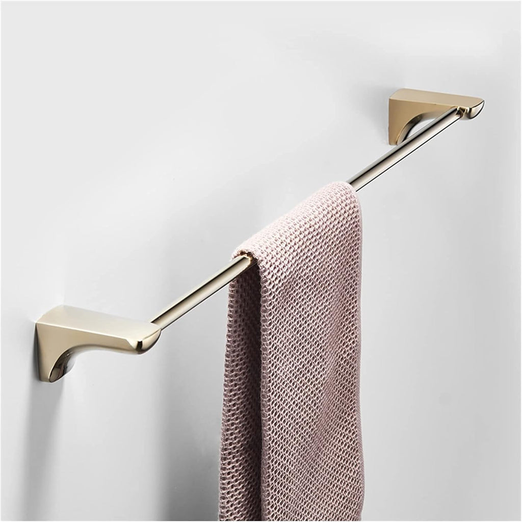 Generic Bathroom Rack Pale Gold Towel Holder Wall Mount，Bathroom Towel Rack,24.4 Inches Foldable Wall Double Towel Holder，Mounted Multifunctional Rack Shower Caddy (Single Towel bar) It's so Kind of