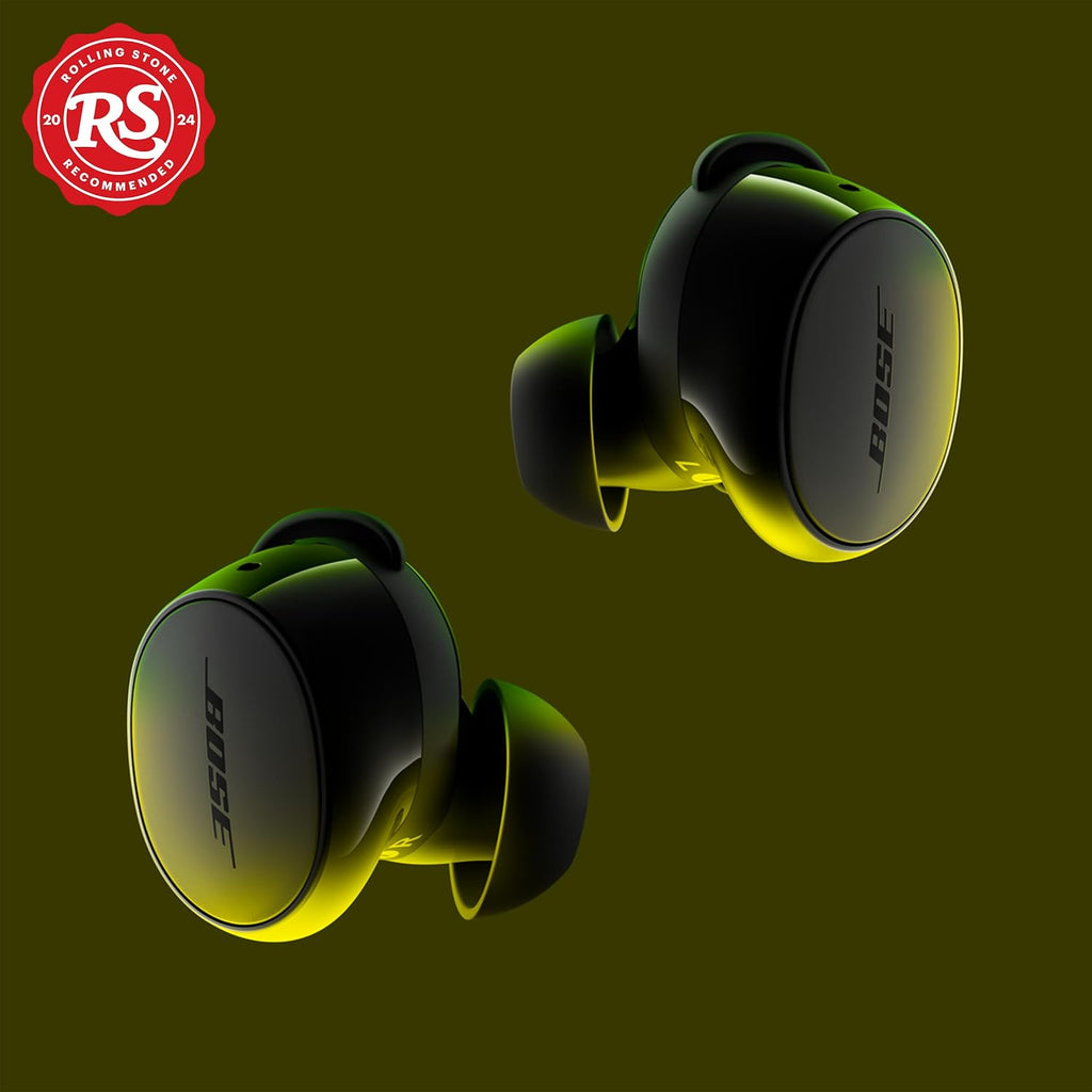Bose New QuietComfort Wireless Noise Cancelling Earbuds, Lifestyle Bluetooth Earbuds with Active Noise Cancellation, Up to 8.5 Hours of Battery Life, Black (Renewed)