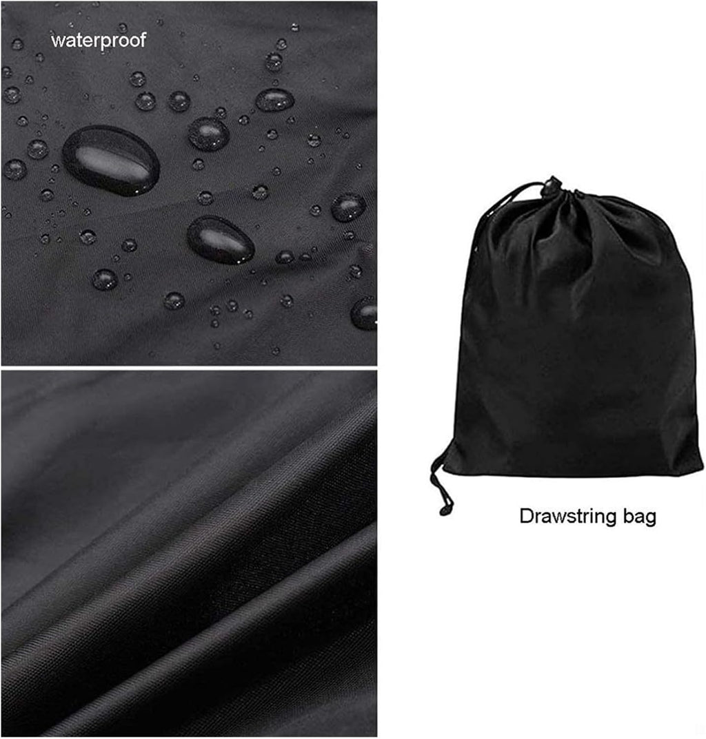 LIYUN Tractor Cover, Waterproof Compact Tractor Cover, 210T Sun, Rain, Dust, Snow Protection, Lawn Mower Cover, 79 X 128 X 259 Cm