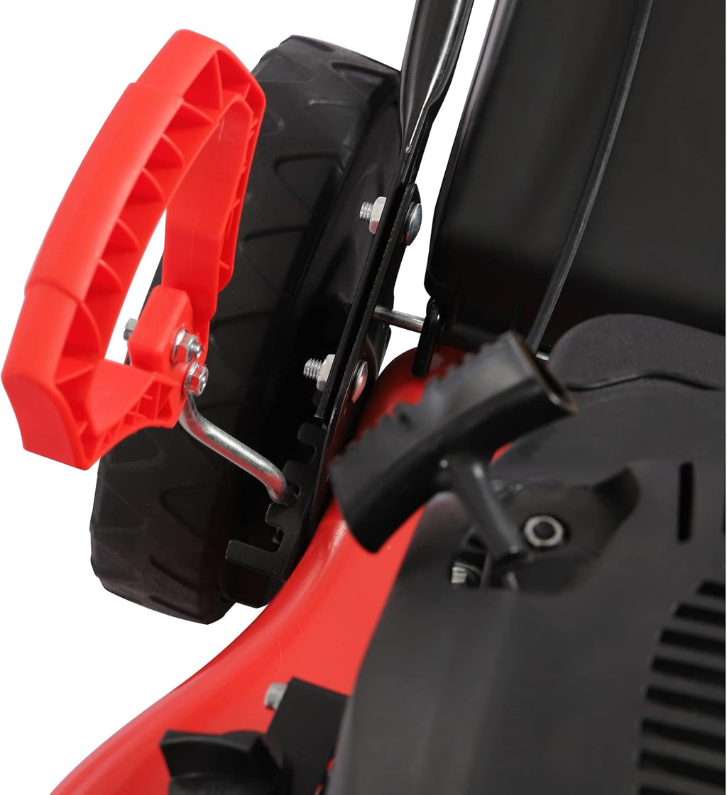 Gas Powered Lawn Mower, 4-Stroke 140cc Self-Propelled 20 Inch Cutting Width 3-in-1 Lawn Mower with Grass Collecting Bag, 8 Adjustable Heights, 4000w Single Cylinder Weeding Machine