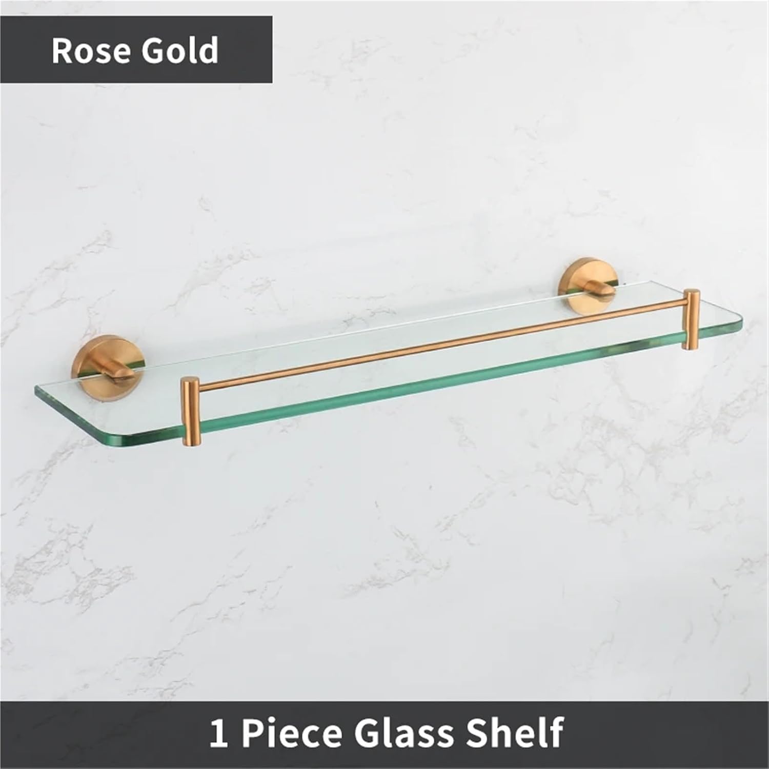 Brushed Rose Gold Bathroom Accessories Toilet Paper Holder Towel Rail Rack Bar Hooks Toothbrush Holder Stainless Steel(Towel Shelf)