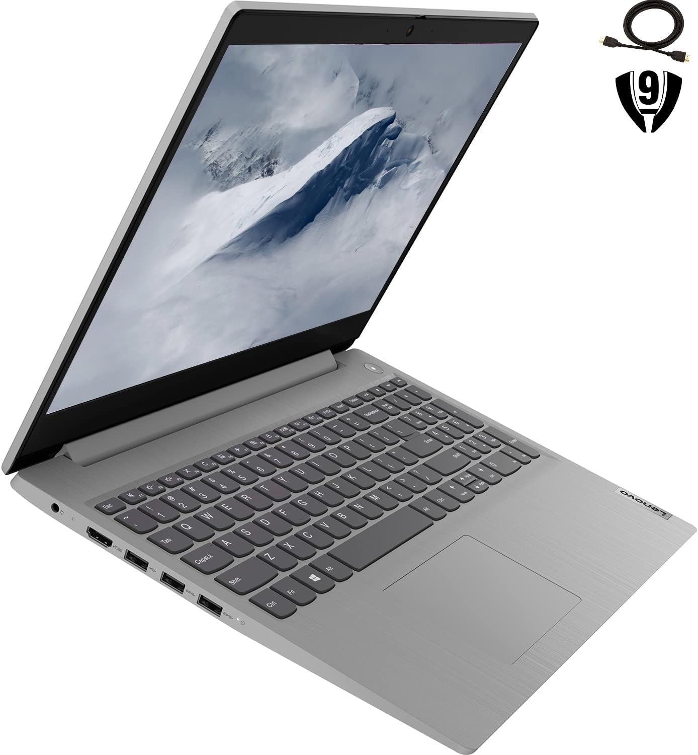 Lenovo Ideapad 3 15.6' FHD Display Laptop with Microsoft 365, 15.6' FHD Display, AMD Ryzen 3 3250U Processor, 32GB DDR4 RAM 1TB SSD, WiFi 5, Bluetooth, Webcam, HDMI, Grey, Windows 10 Pro