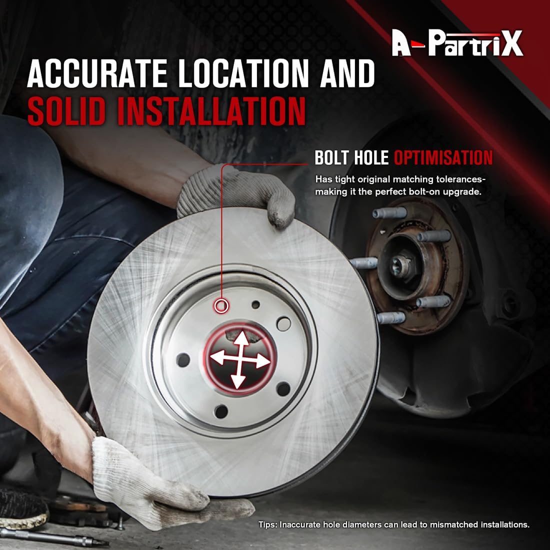 6X Vented Brake Rotor and Ceramic Pads Front Replacement Brakes Kit fits Ford Fiesta 1.0L 2014 2015 2016 2017, fits Fiesta 1.6L 2011 2012 2013 2014 2015 2016 2017 2018 2019