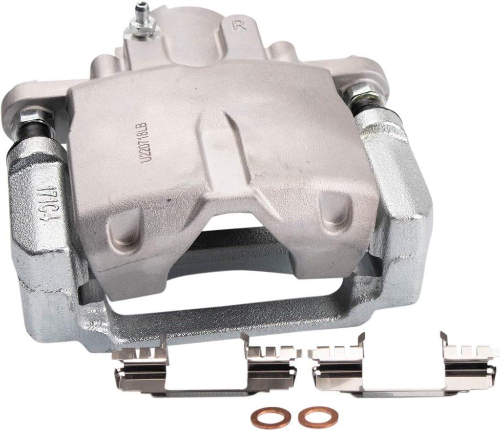 TRQ Rear Brake Pad and Rotor Set Ceramic Vented Rotors Calipers Compatible with 2004-2009 Cadillac SRX