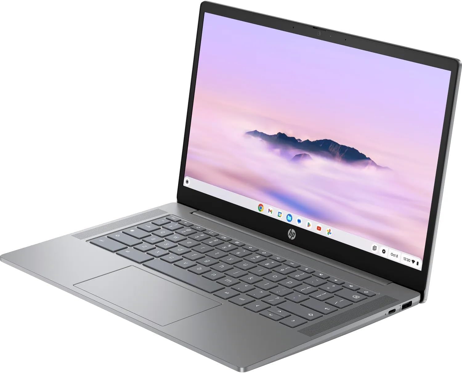 HP 14' Touchscreen FHD Chromebook Plus Laptop Bundle, Intel Core i3-N305, 8GB LPDDR5 RAM, 256GB UFS Storage, Includes Sleeve & Wireless Mouse, Chrome OS