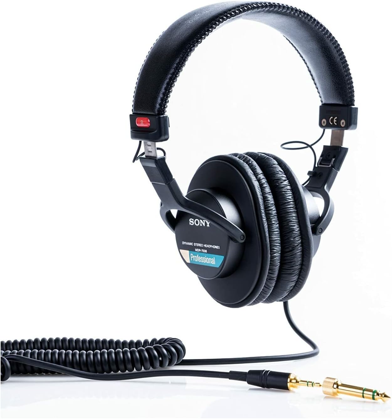 Sony - MDR7506 Folding Professional Closed Ear Headphones W/Nylon Braided Cable -