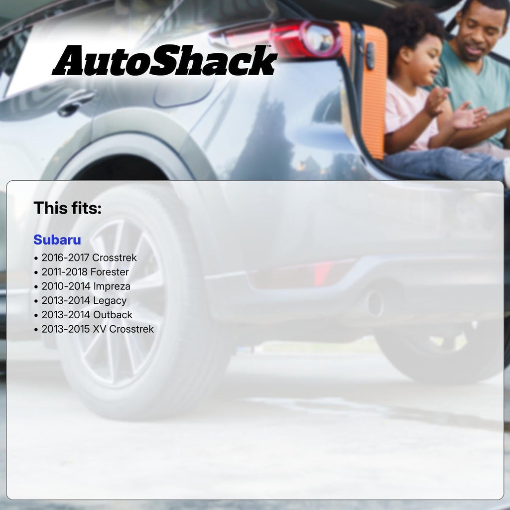 AutoShack Front Brake Rotors, Ceramic Pads & Calipers for Subaru, Forester 2011-2018 Impreza 2010-2014, AWD H4 2.5L - E-Coated Drilled & Slotted - ShadowGuard - 11.55' (293.4 mm), 5-Lug