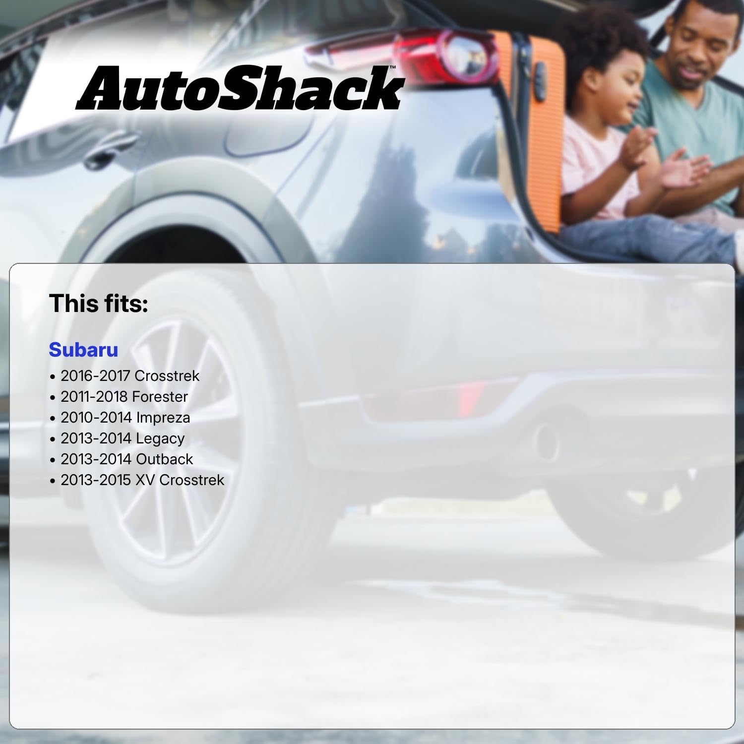 AutoShack Front Brake Rotors, Ceramic Pads & Calipers for Subaru, Forester 2011-2018 Impreza 2010-2014, AWD H4 2.5L - E-Coated Drilled & Slotted - ShadowGuard - 11.55' (293.4 mm), 5-Lug