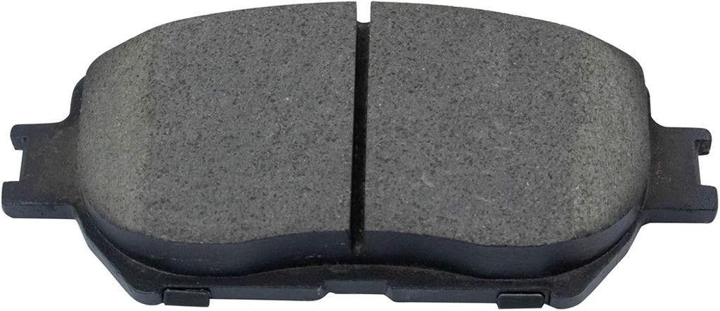 TRQ Front Brake Pad and Rotor Set Ceramic Calipers Hoses Compatible with 2006 Toyota Camry LE V6 3.0L Japan Built