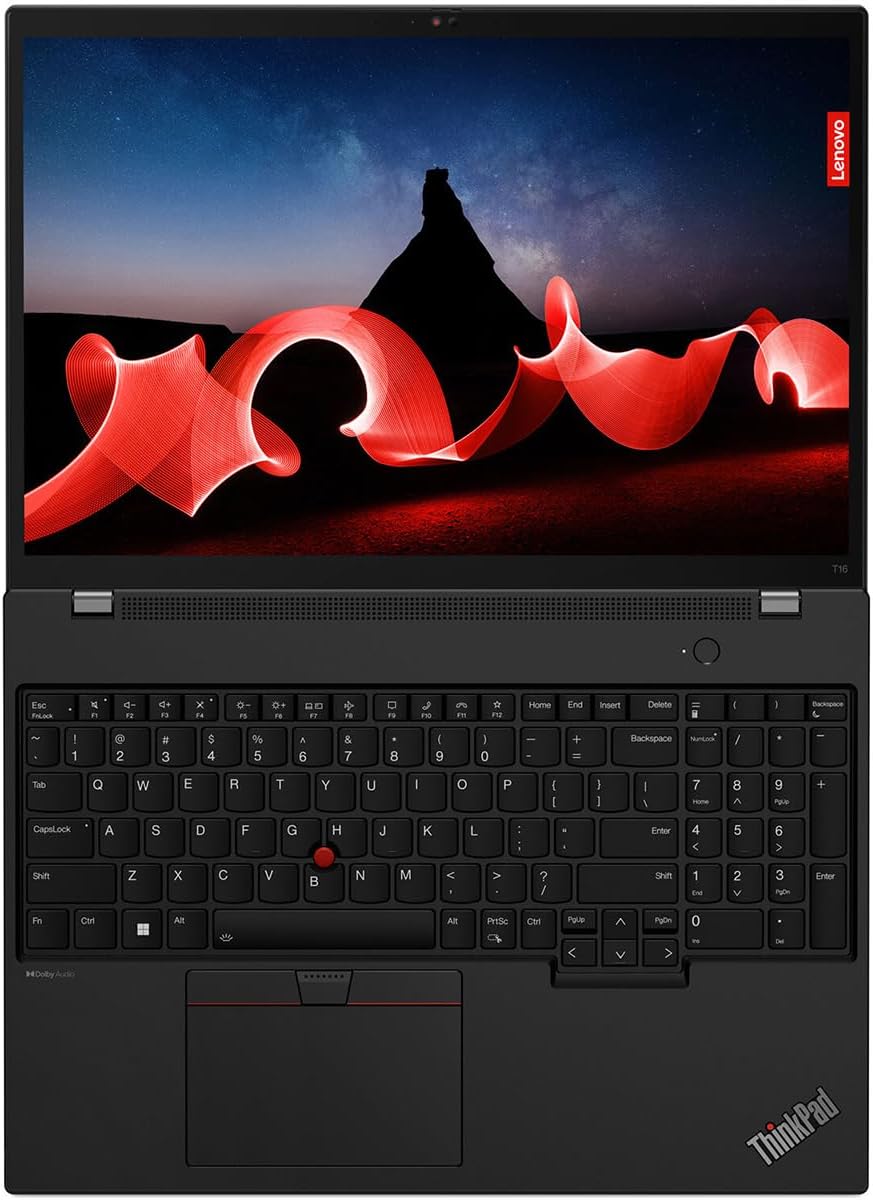 Lenovo ThinkPad T16 Gen 2 21HH001JUS 16' Notebook - WUXGA - 1920 x 1200 - Intel Core i5 13th Gen i5-1335U Deca-core (10 Core) - 16 GB Total RAM - 16 GB On-Board Memory - 512 GB SSD - Thunder Black