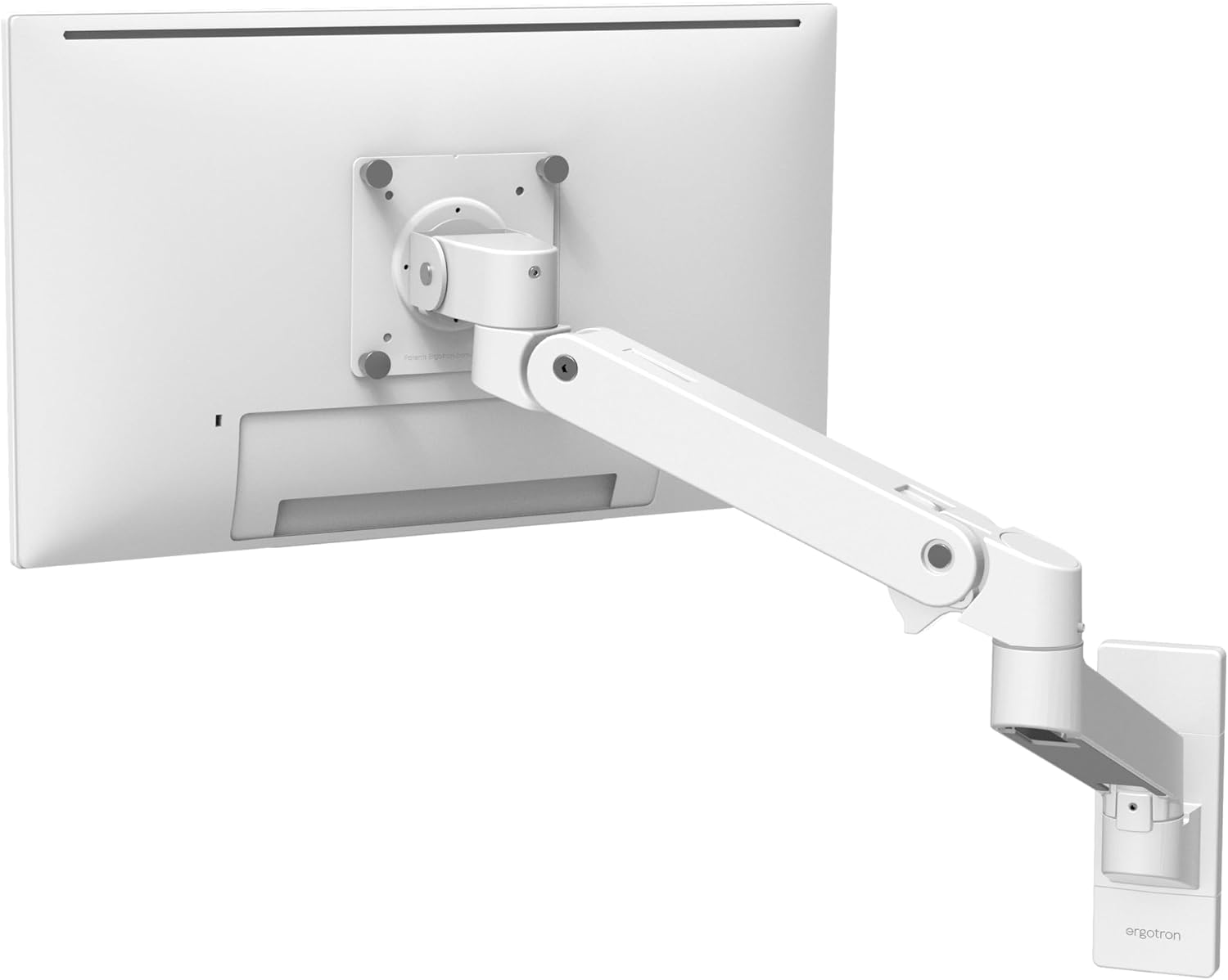 Ergotron – Upgraded LX Pro Premium Single Monitor Arm, VESA Wall Mount – for Monitors Up to 34 Inches, 4 to 22 lbs – White