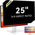 [5-Pack] 25 Inch Computer Privacy Screen for 16:9 Widescreen Monitor, Anti Glare Anti-UV Eye Protection Desktop PC LED Monitor Filter, Removable Anti-Scratch Screen Film 25in