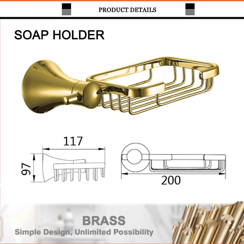 Bathroom Accessories Brass Gold Paper Holder Towel Ring Bar Glass Double Cup Dish Holder Restroom Fixtures,soap Holder