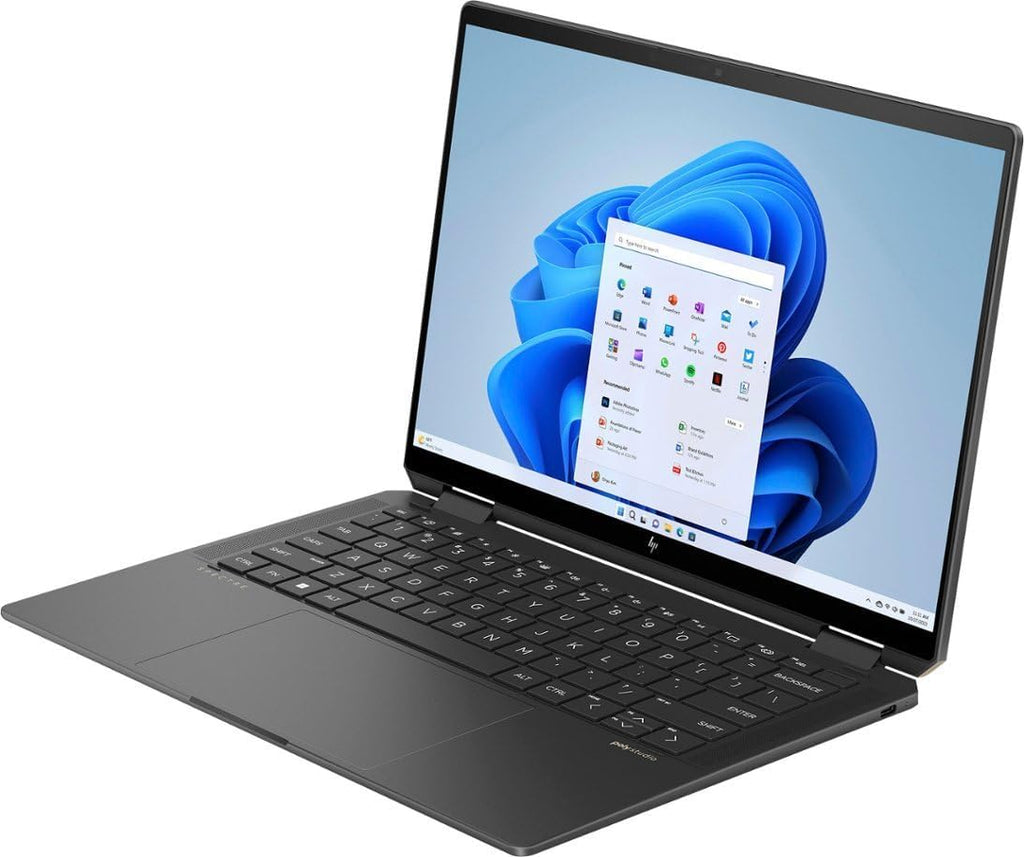 HP 2024 Spectre x360 2-in-1 Laptop 14' 2880x1800 120Hz Touch 16-Core Intel Evo Core Ultra 7 155H Arc Graphics 32GB LPDDR5 2TB SSD Thunderbolt 4 WiFi BT Webcam Backlit KB Fingerprint Windows 10 Home