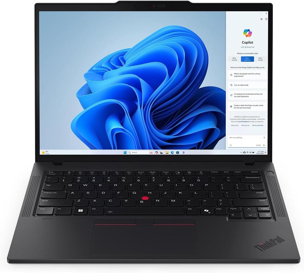 Lenovo ThinkPad T14 Gen 5 21ML008NUS 14' Touchscreen Notebook - WUXGA - Intel Core Ultra 7 165U - vPro Technology - 32 GB - 512 GB SSD - English Keyboard - Black
