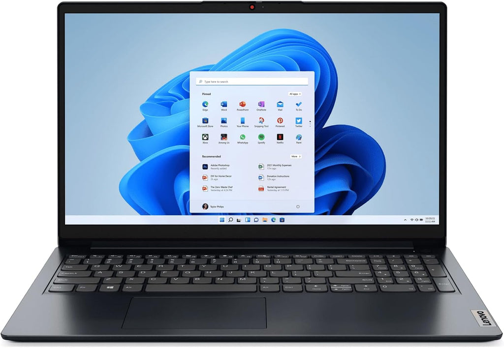 Lenovo Ideapad 1 15.6' FHD Laptop | AMD R3 7320U(Beat i5-1035G1) | 8GB RAM DDR5 | 256GB SSD | Intergrated Graphics | HDMI | Windows 11 Home | Bundle with USB 3.0 Hub
