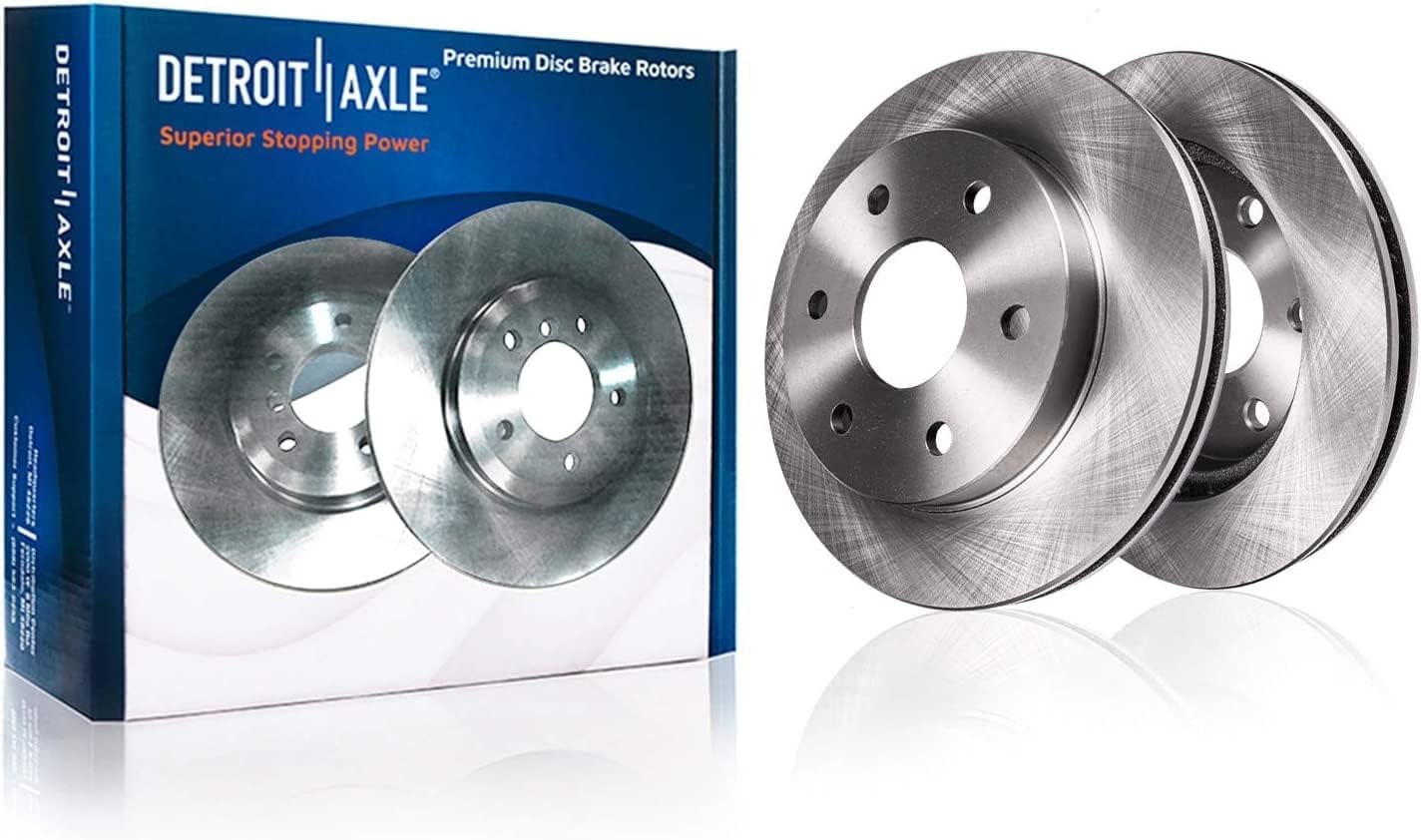 Detroit Axle - Front Brake Kit for Chevrolet Trailblazer Buick Rainier GMC Envoy Isuzu Ascender Bravada, Disc Brake Rotors Brake Pads Right Brake Caliper Replacement : 12.01'' inch Rotor