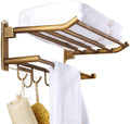 Bathroom Hardware Set,Towel Rack Set for Bathroom European Antique Brass Bath Towel Bar Toilet Wall Hanging Bathroom Pendant Towel Rack Stand,Towel Rack with Hook