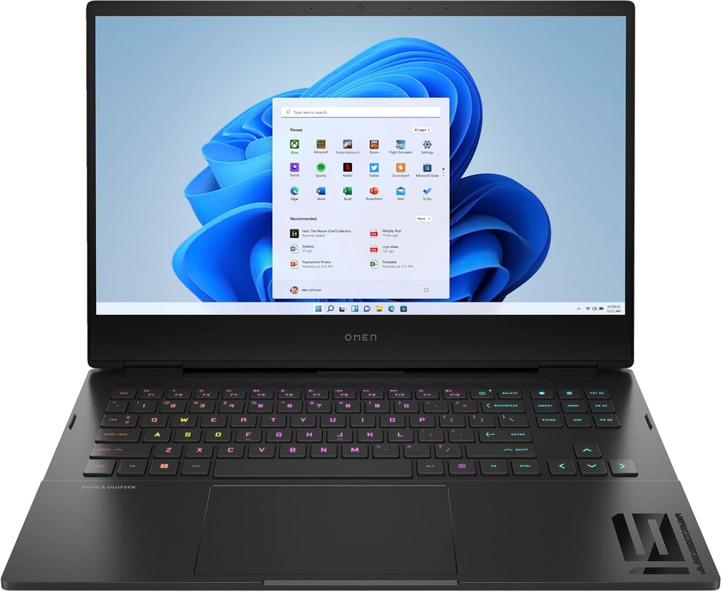 HP Omen 16 Gaming Laptop, 16.1' 1920 x 1080 144 Hz,Intel Core i7-12700H 14-Core, NVIDIA GeForce RTX 3050 Ti 4GB, 16GB DDR5, 1TB SSD, Windows 11 Home, RGB Backlit Keyboard, Shadow Black