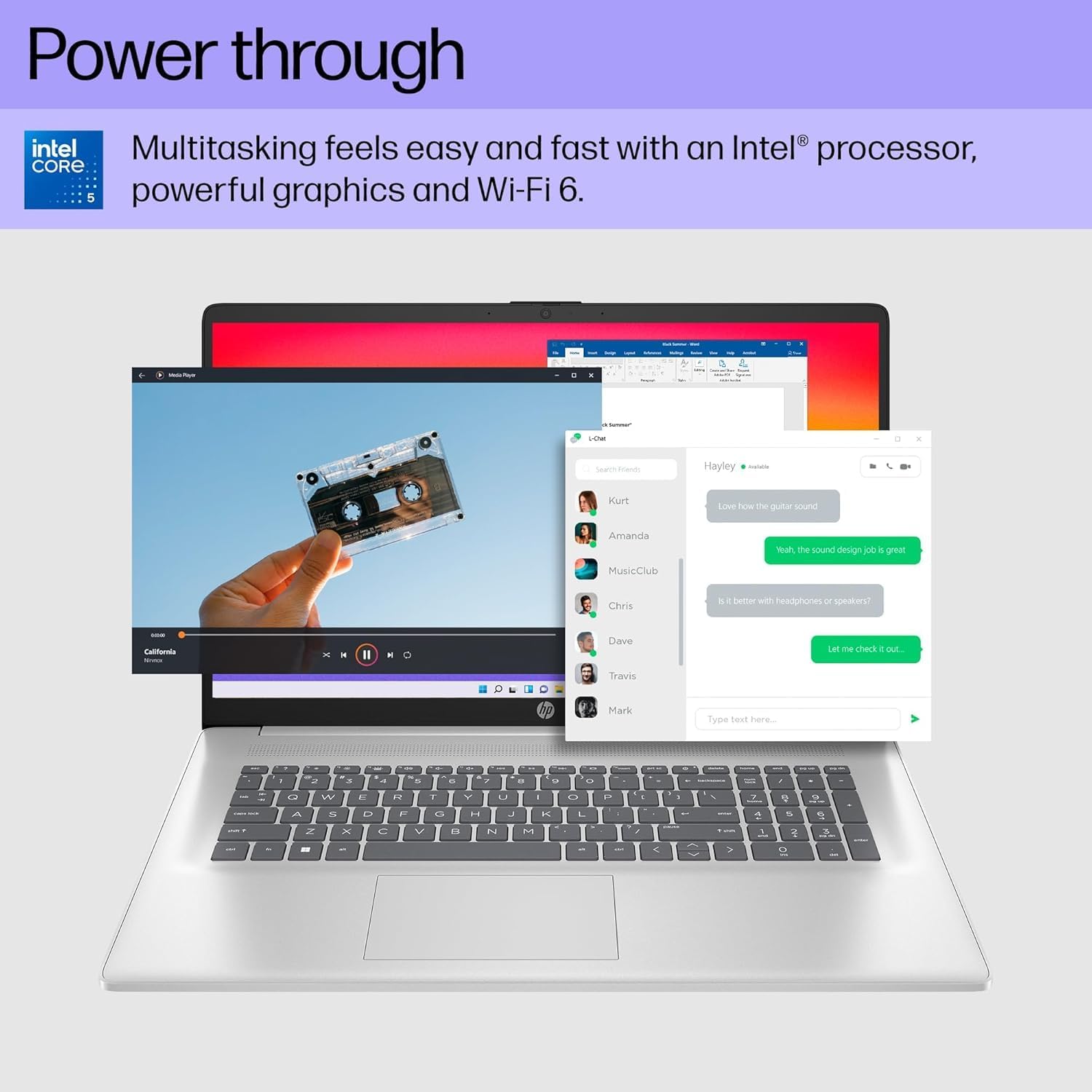 HP 17.3' FHD Premium Laptop 2026 Edition | Intel Core 5-120U CPU up to 5.0GHz (Beats i7-1335U) | 32GB RAM | 1TB PCIe SSD | Backlit Keyboard | Wi-Fi 6 | Bluetooth 5.3 | Windows 11